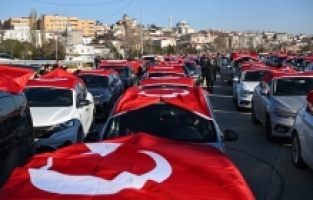 Martı çalışanları ve sürücüleri Yenikapı'da terörü lanetledi