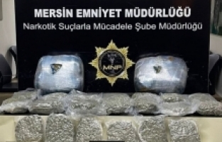 Mersin'de 23 kilo 100 gram esrar ele geçirildi