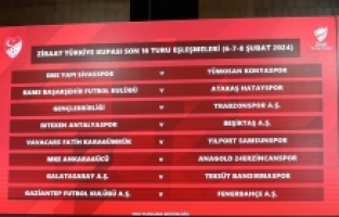 Ziraat Türkiye Kupası'nda son 16 turu kura çekimi yapıldı