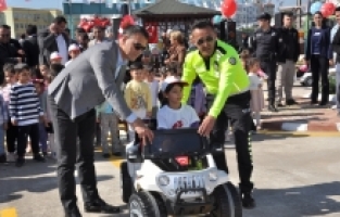 Silifke'de yenilenen trafik eğitim parkı hizmete girdi