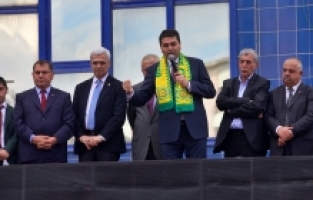 Demokrat Parti Genel Başkanı Uysal, Osmaniye'de seçim irtibat merkezi açılışına katıldı