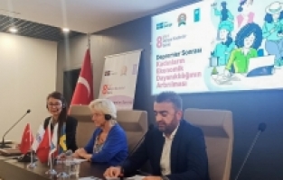 Hatay'da UNDP kapsamında destek gören afetzede kadınlar bir araya geldi