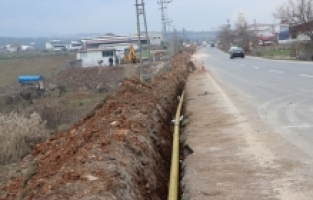 Kahramanmaraş'taki TOKİ konutlarında doğal gaz çalışmaları sürüyor
