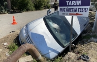 Serik'te otomobilin çarptığı yaya yaralandı