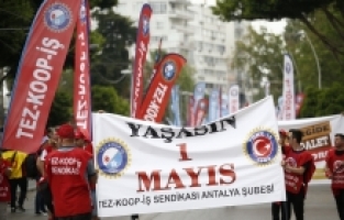 Antalya ve çevre illerde 1 Mayıs Emek ve Dayanışma Günü kutlandı