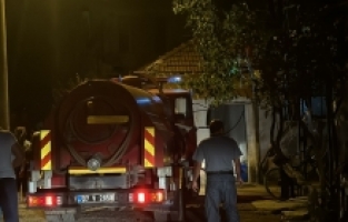 Kumluca'da evde çıkan yangında, bir kişi yaralandı