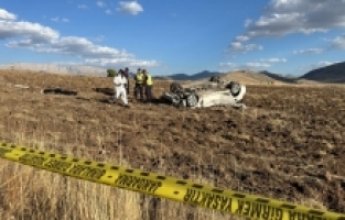 Kahramanmaraş'ta tarlaya devrilen otomobildeki 1 kişi öldü, 4 kişi yaralandı