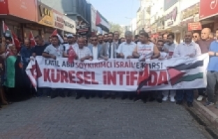 Osmaniye'de İsmail Heniyye ve Gazze için yürüyüş düzenlendi