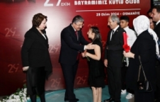 Osmaniye'de 29 Ekim Cumhuriyet Bayramı dolayısıyla resepsiyon verildi