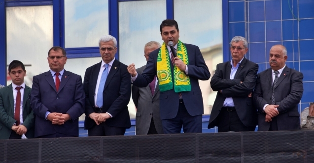 Demokrat Parti Genel Başkanı Uysal, Osmaniye'de seçim irtibat merkezi açılışına katıldı