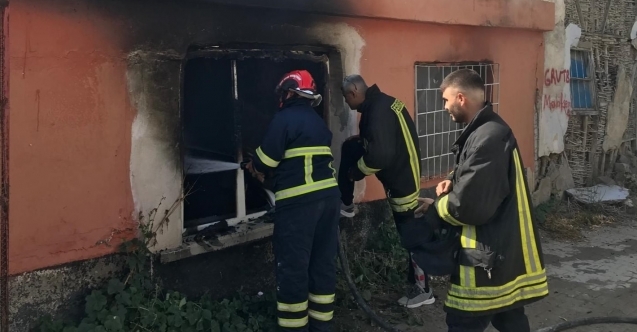 Osmaniye'de evde çıkan yangında bir kişi yaralandı