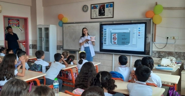 Osmaniye'de öğrencilere koruyucu ağız ve diş sağlığı eğitimi veriliyor