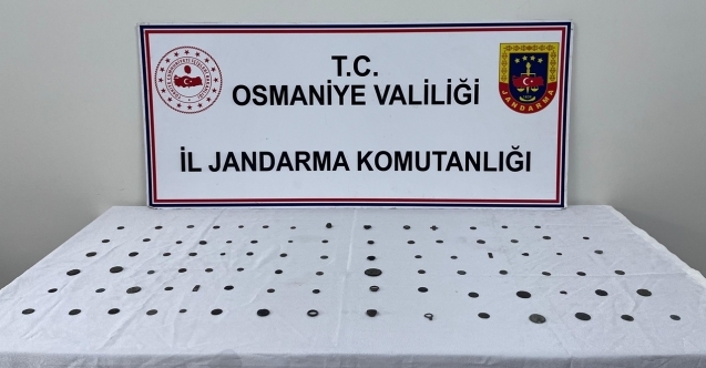 Osmaniye'de 89 tarihi sikke ele geçirildi