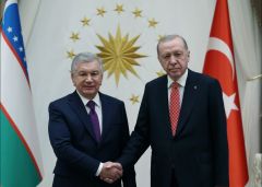 Özbekistan Cumhurbaşkanı Mirziyoyev Ankara’da