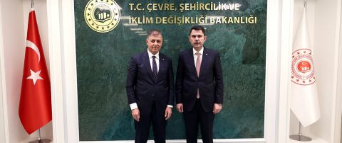 Bakan Kurum, İzmir Büyükşehir Belediye Başkanı Cemil Tugay’ı Kabul Etti