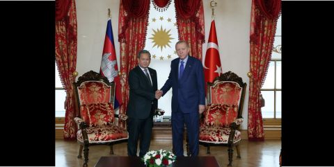 Cumhurbaşkanı Erdoğan, Kamboçya Başbakanı Manet’i kabul etti