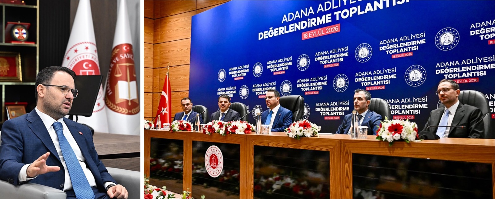 Adalet Bakanı Akın Gürlek Adana Adliyesinde Hakim ve Savcılarla Bir Araya Geldi