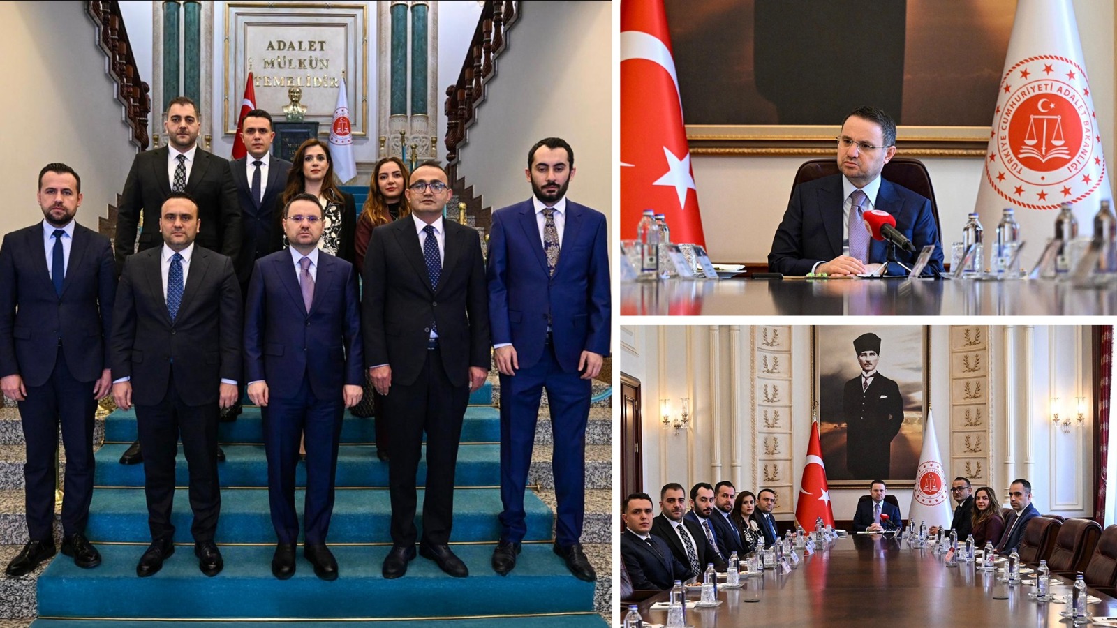 Adalet Bakanı Akın Gürlek TÜRK Hukuk Enstitüsü Heyetini Kabul Etti