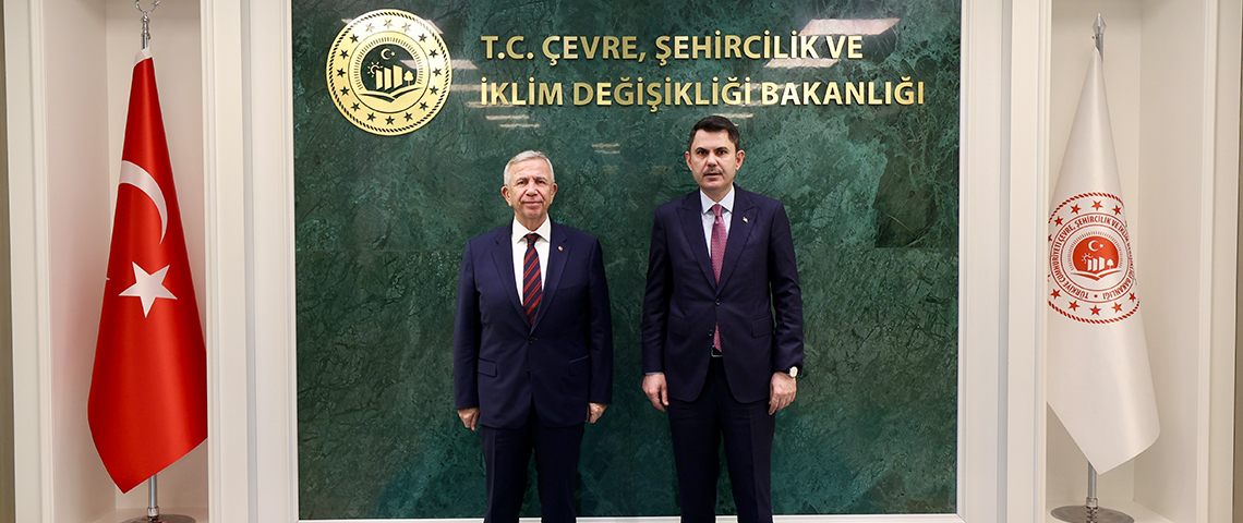 Bakan Kurum, Ankara Büyükşehir Belediye Başkanı Mansur Yavaş’ı Kabul Etti