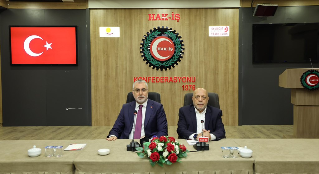 Çalışma ve Sosyal Güvenlik Bakanı Prof. Dr. Vedat Işıkhan, Konfederasyonları Ziyaret Etti