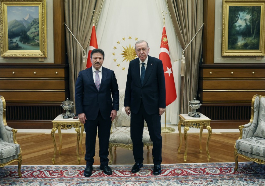 Cumhurbaşkanı Erdoğan, TESK Genel Başkanı Yiğiner’i kabul etti
