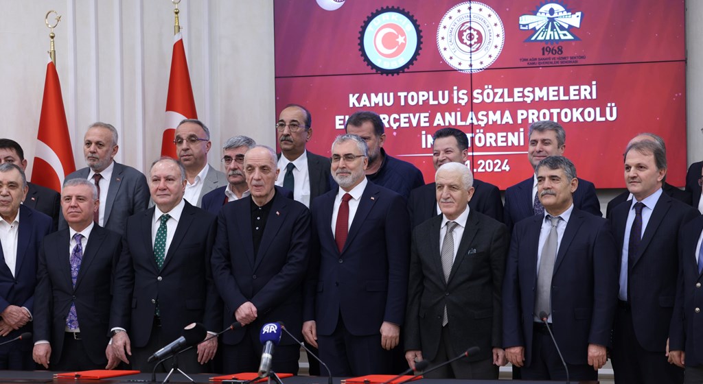 Kamu Toplu İş Sözleşmeleri Ek Çerçeve Anlaşma Protokolü İmzalandı
