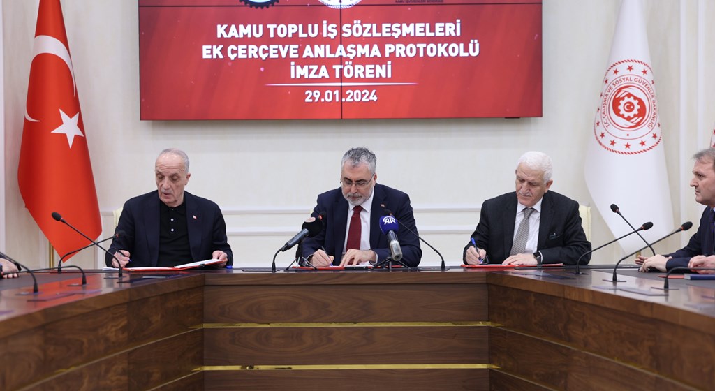 Kamu Toplu İş Sözleşmeleri Ek Çerçeve Anlaşma Protokolü İmzalandı