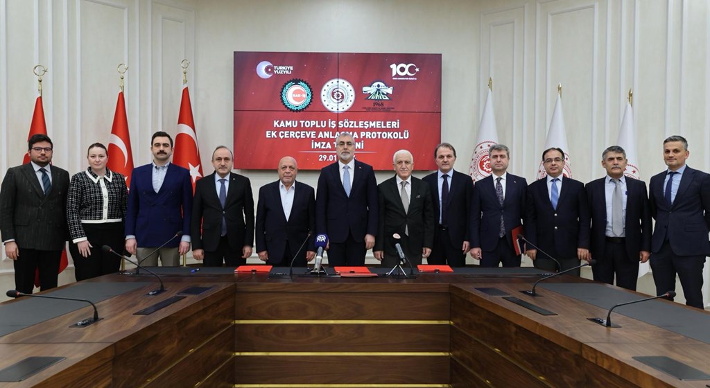 Kamu Toplu İş Sözleşmeleri Ek Çerçeve Anlaşma Protokolü İmzalandı