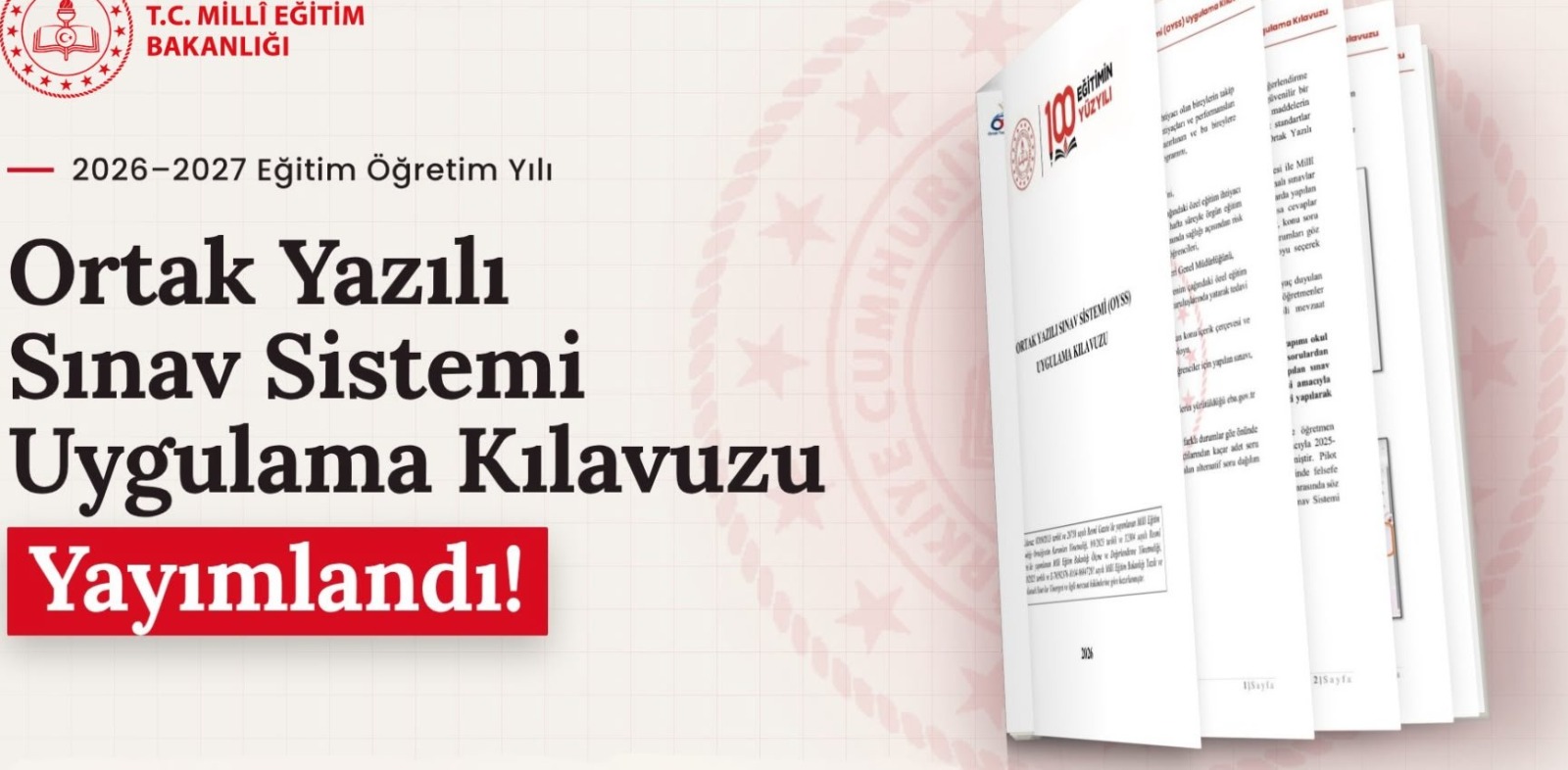 Ortak Yazılı Sınav Sistemi Uygulama Kılavuzu Yayımlandı